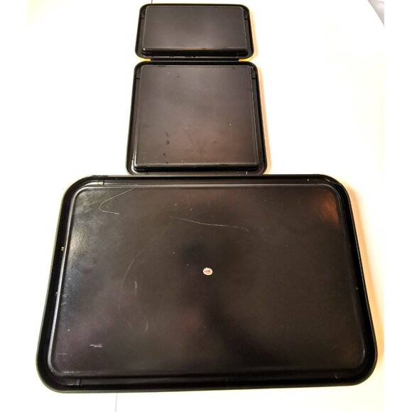 Serving Trays Nesting trio from the 1970s Hollywood Regency Style Made in Japan - Picture 8 of 10